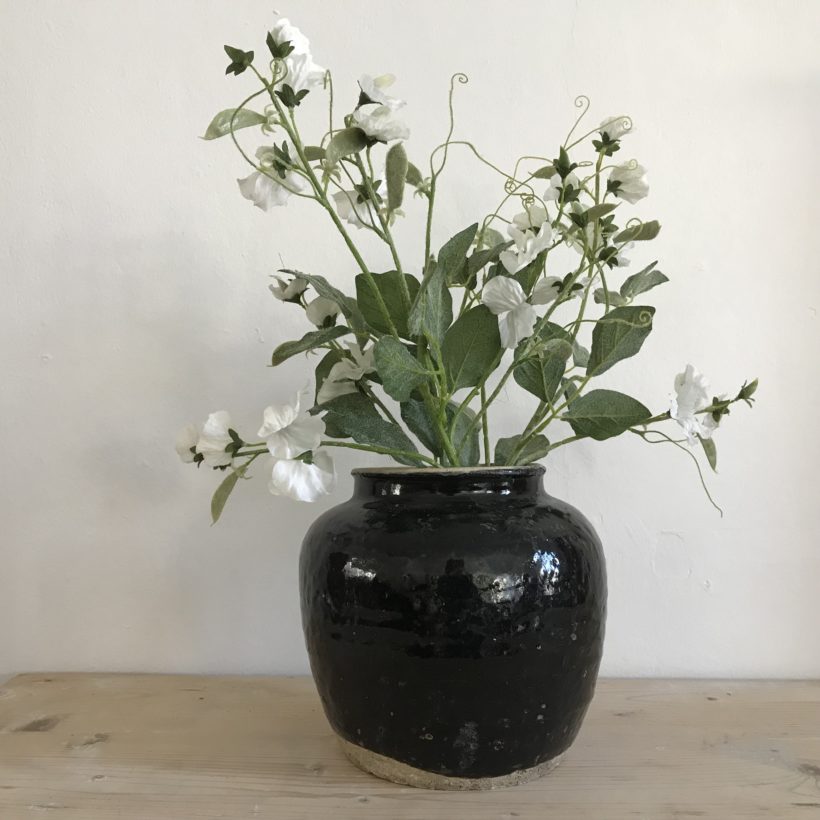 Pot émaillé noir - Trela Tinos