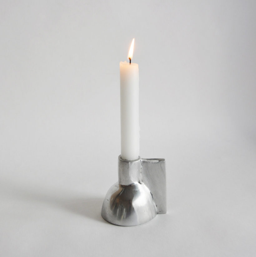 Aluminium Candlestick - Trela Tinos