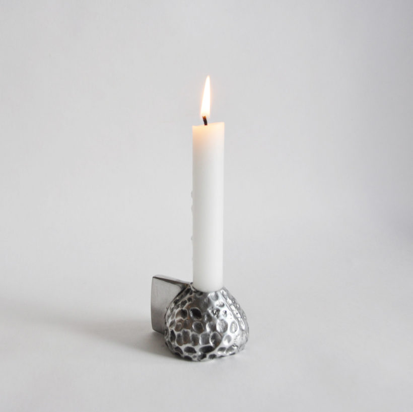 Aluminium Candlestick - Trela Tinos