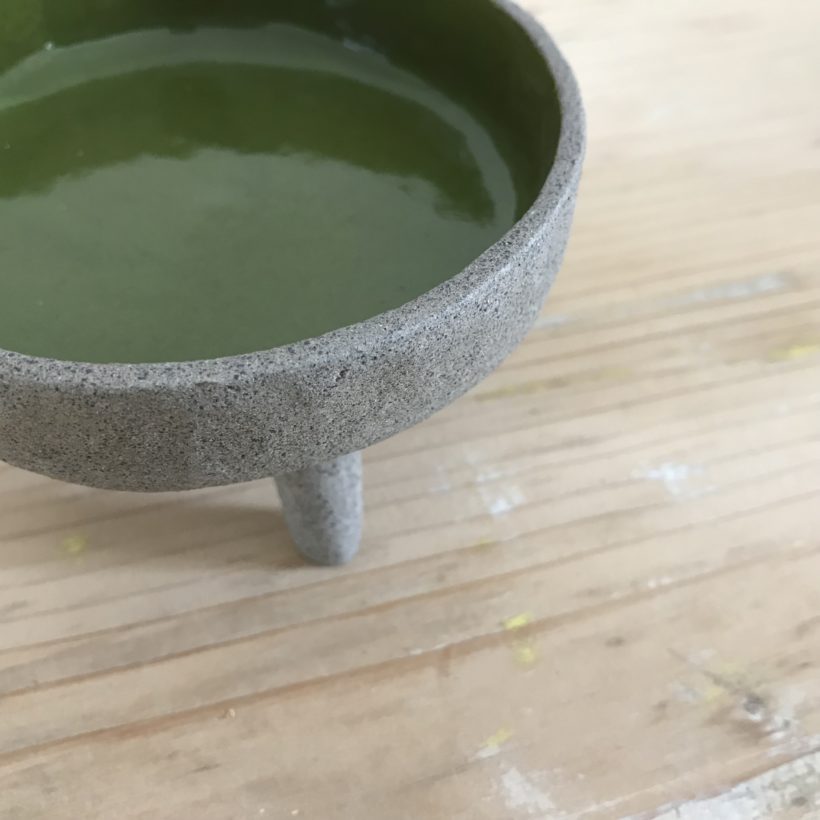 IMG_3725 Green Tripod Serving Tableware - Trela Tinos