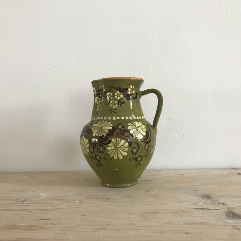 Antique Pitcher with flowers - Trela Tinos
