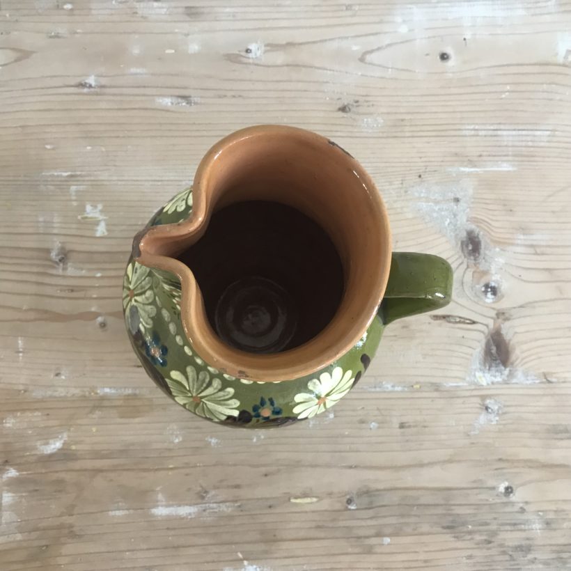Antique Pitcher with flowers - Trela Tinos