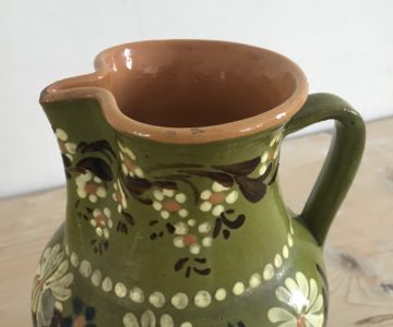 Antique Pitcher with flowers - Trela Tinos