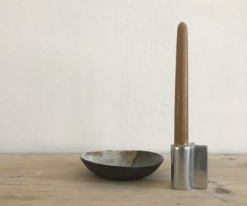 Aluminium Candlestick - Trela Tinos