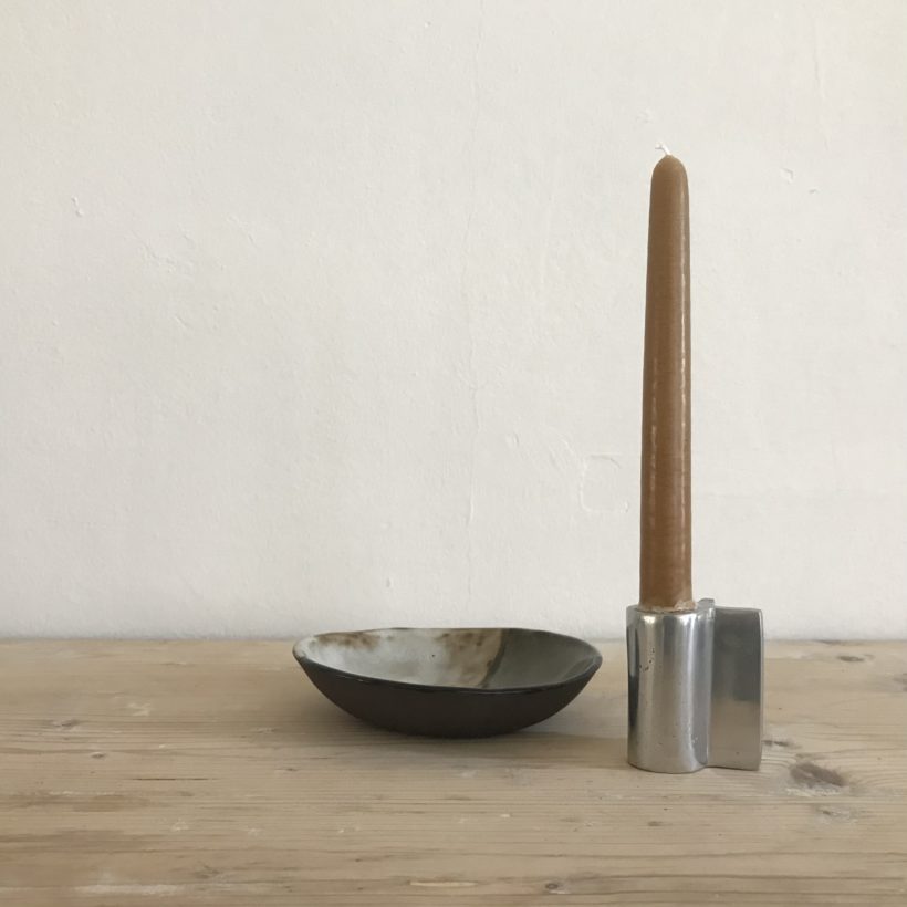 Aluminium Candlestick - Trela Tinos