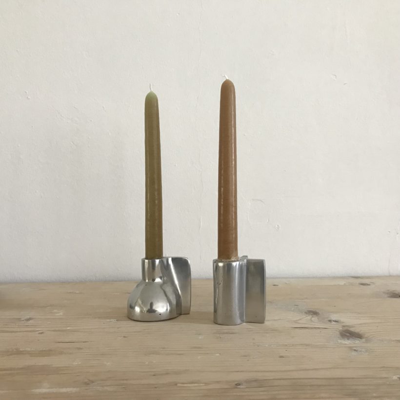 Aluminium Candlestick - Trela Tinos