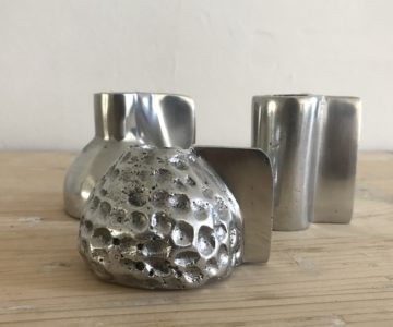 Aluminium Candlestick - Trela Tinos
