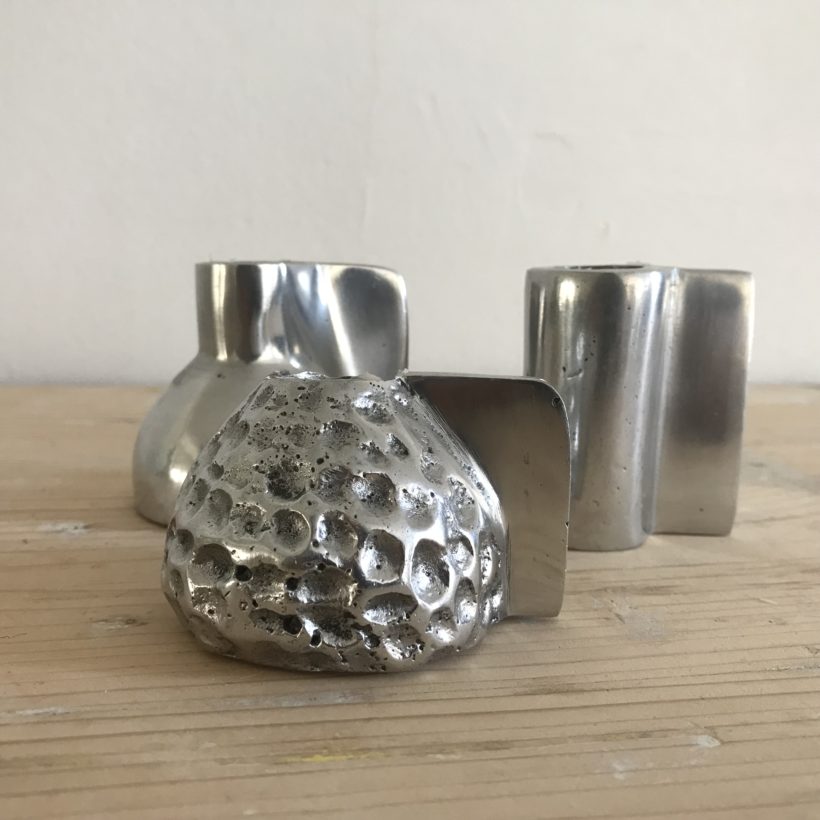 Aluminium Candlestick - Trela Tinos