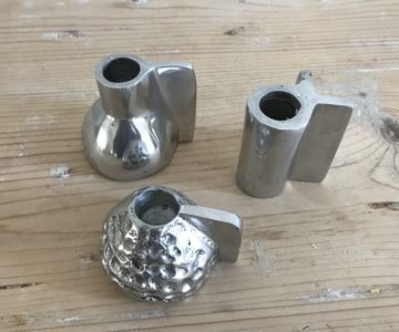Aluminium Candlestick - Trela Tinos