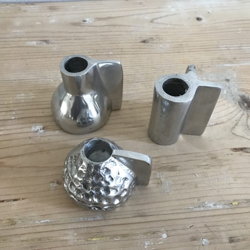 Aluminium Candlestick - Trela Tinos